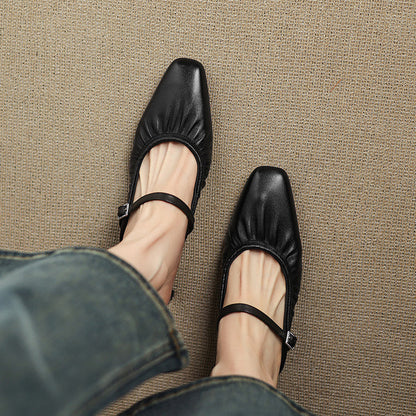 Hattie | Ruched Mary Jane Mule