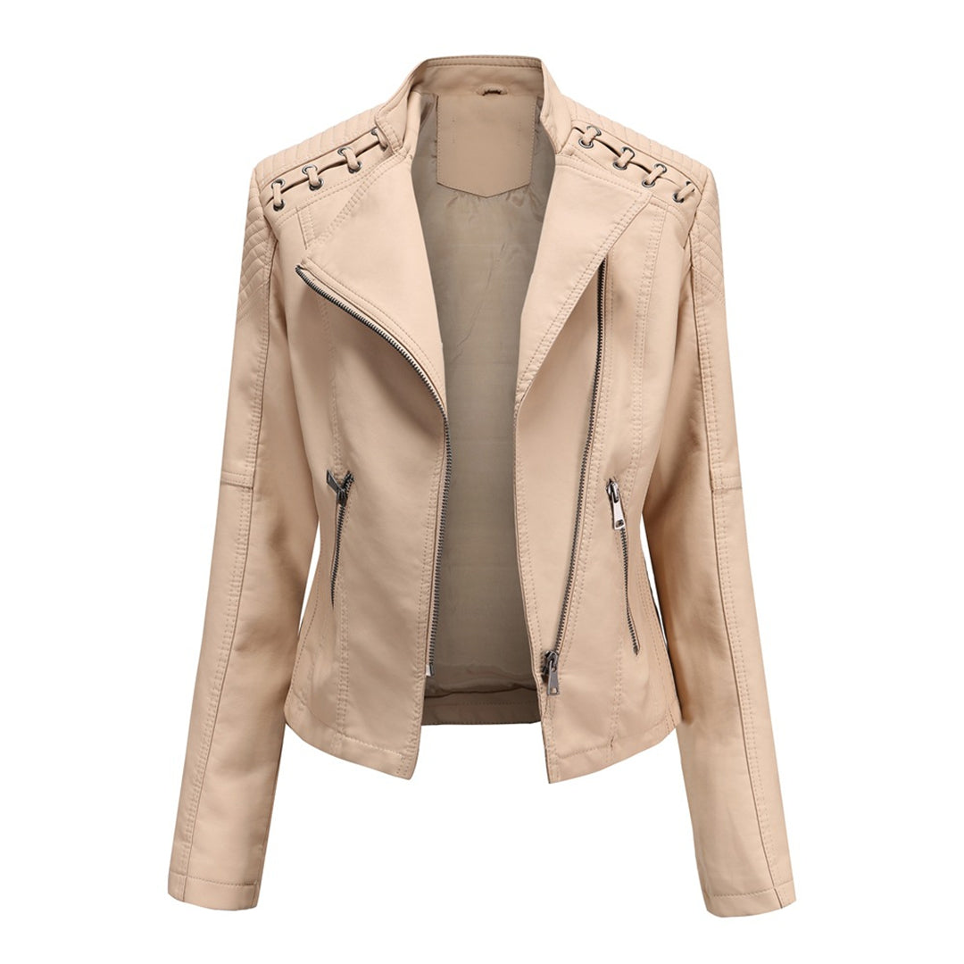 Jasmine | Women’s Trendy Zipper Front Jacket
