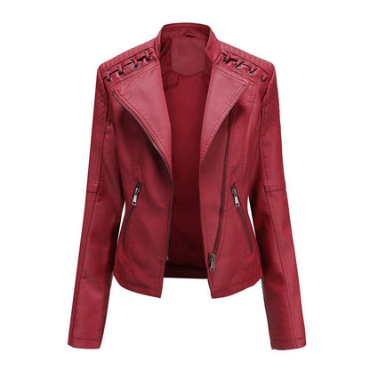 Jasmine | Women’s Trendy Zipper Front Jacket