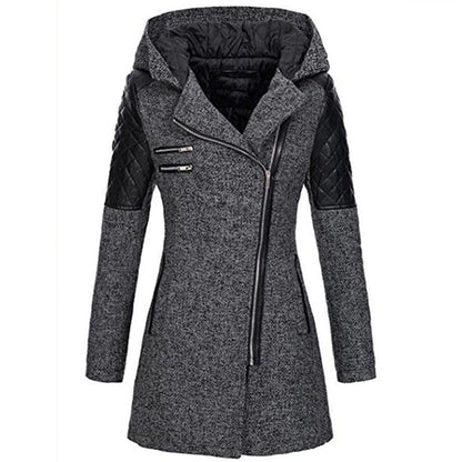 Women's Long Winter Coat with Hood