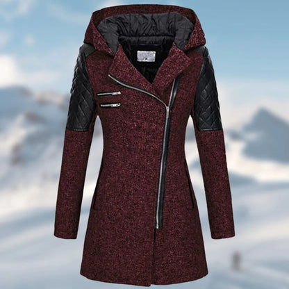 Women's Long Winter Coat with Hood