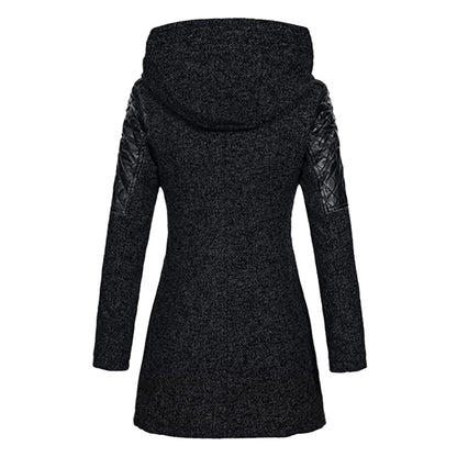 Women's Long Winter Coat with Hood
