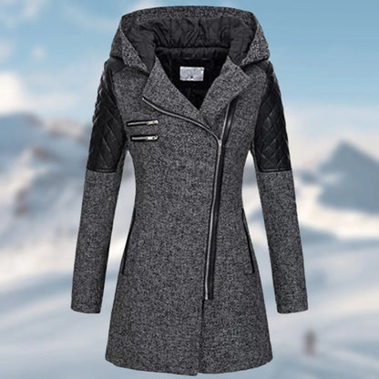 Women's Long Winter Coat with Hood