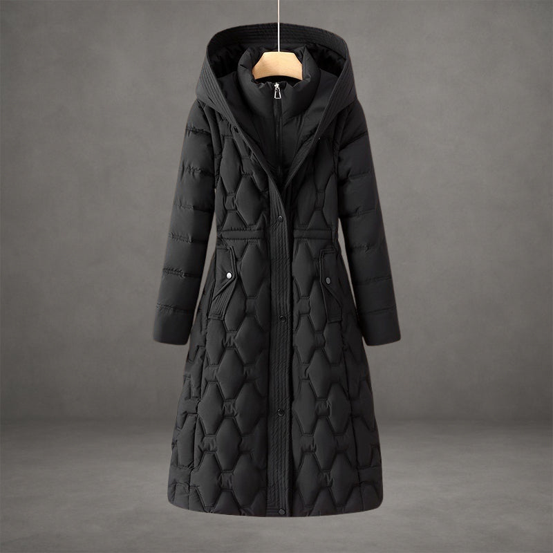 Lisa – Longline Hooded Down Coat