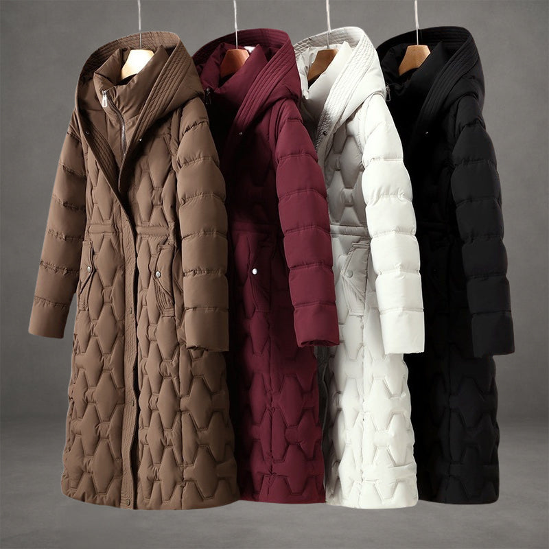 Lisa – Longline Hooded Down Coat