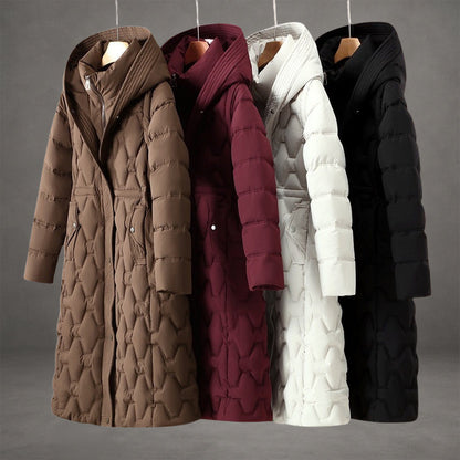 Lisa – Longline Hooded Down Coat