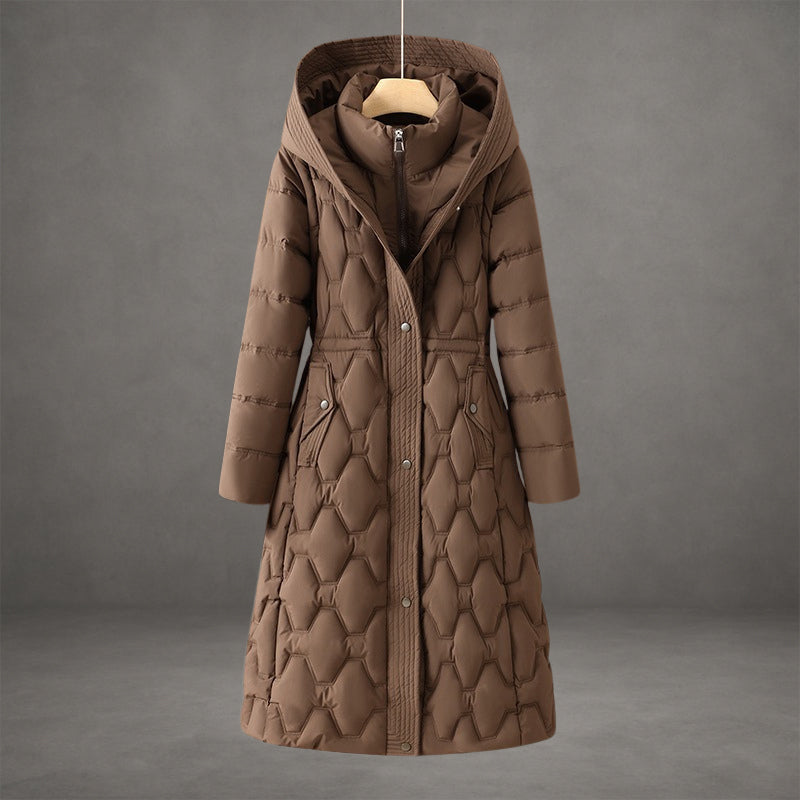 Lisa – Longline Hooded Down Coat