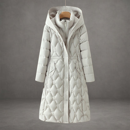 Lisa – Longline Hooded Down Coat