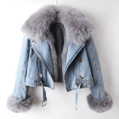Valenti Fur Denim Jacket
