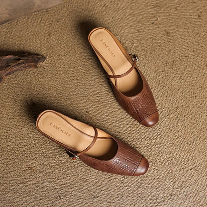 Berla Genuine Leather Mules
