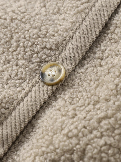 Women's Textured Cardigan Jacket with Button Closure