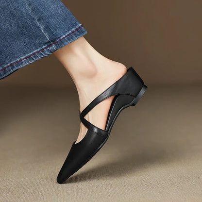 Aluna Genuine Leather Mules