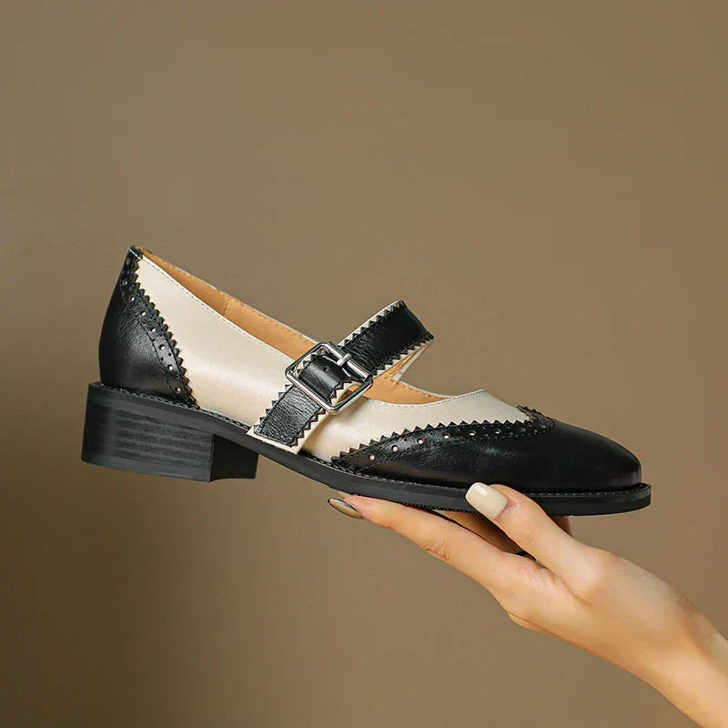 Miana Real Leather Mary Janes