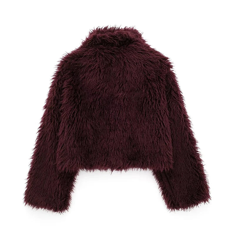 LUNA Soft Fur Effect Down Jacket