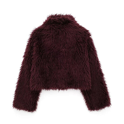 LUNA Soft Fur Effect Down Jacket