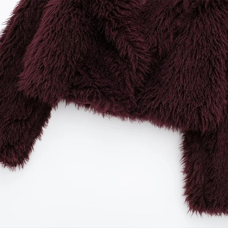 LUNA Soft Fur Effect Down Jacket