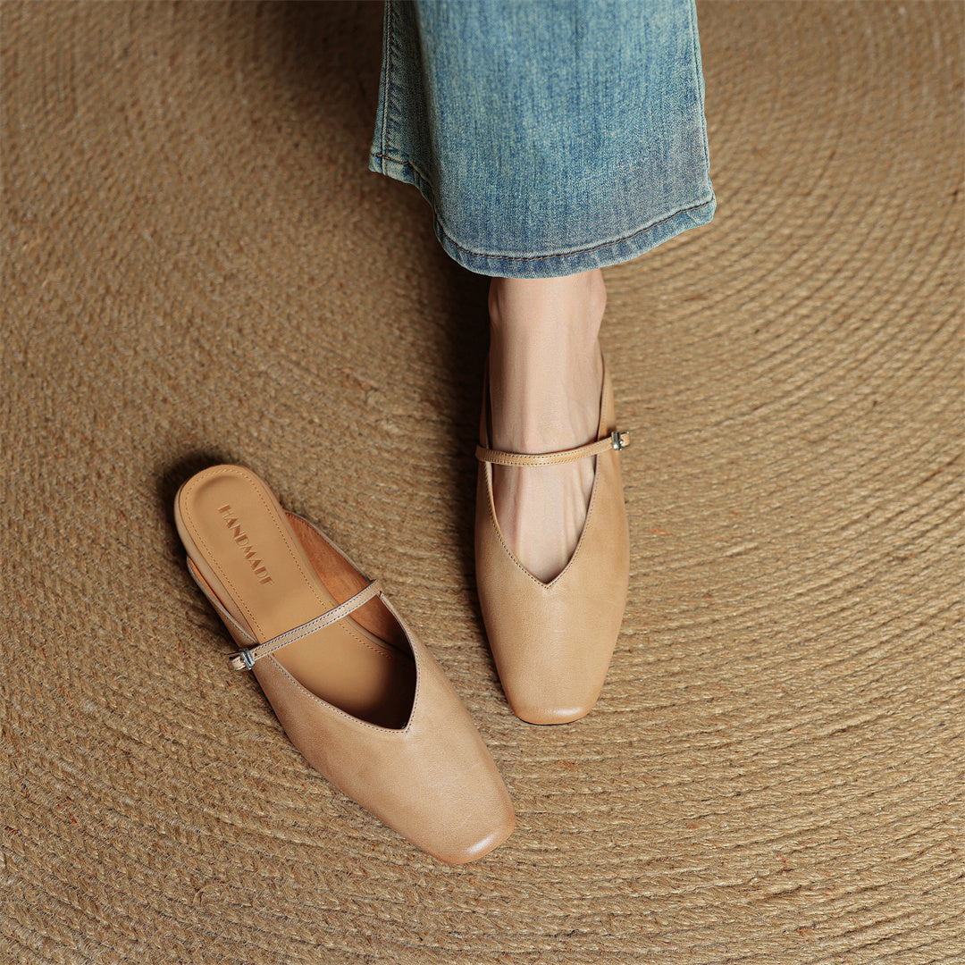 Miral Genuine Leather Mules