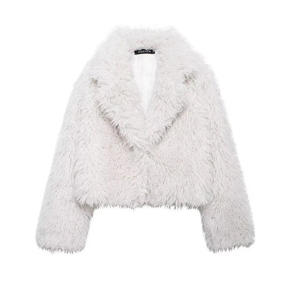 LUNA Soft Fur Effect Down Jacket