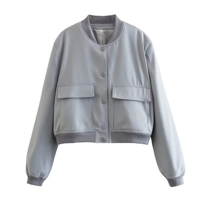 Women's Maven Cropped Bomber Jacket