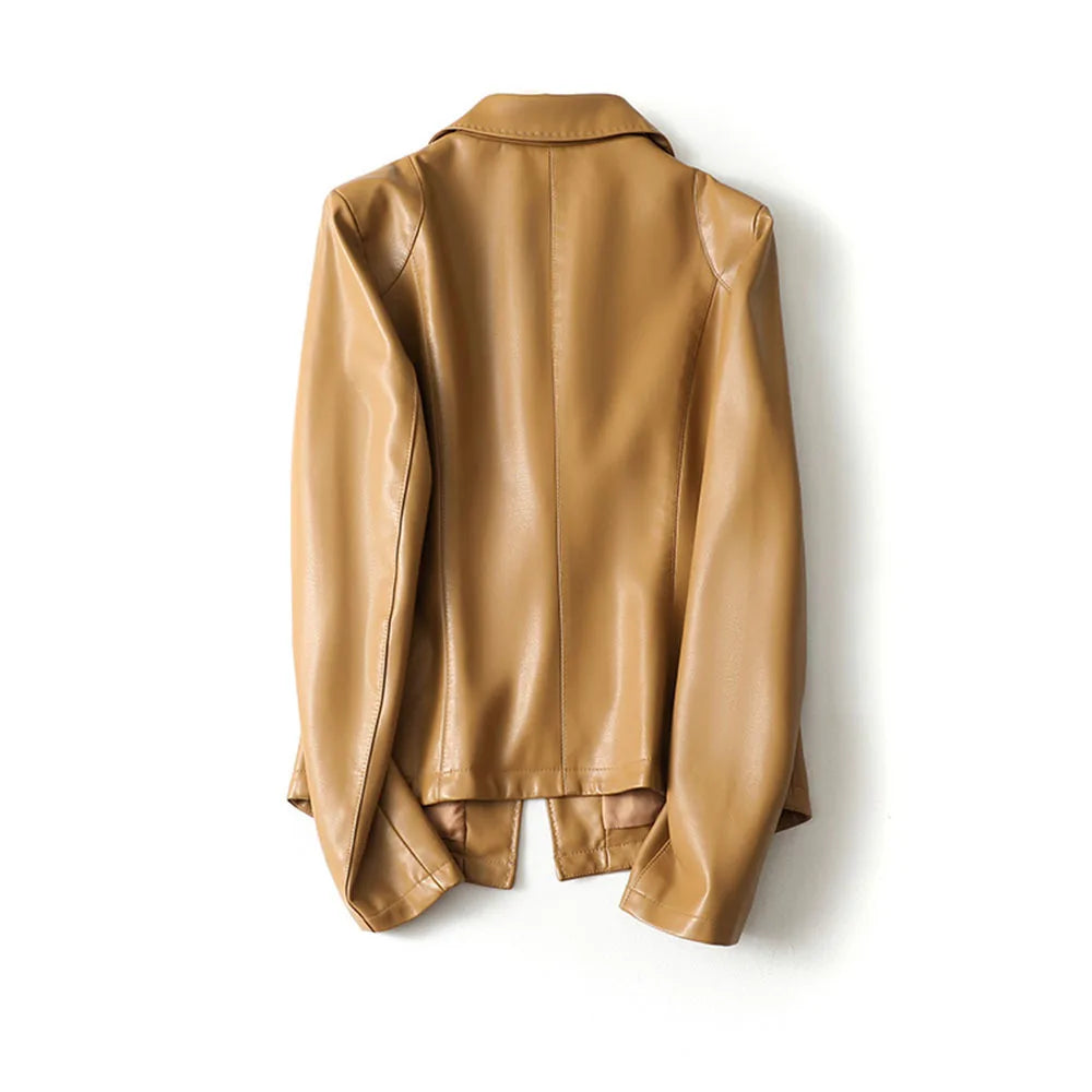 Vela Lambskin Leather Blazer