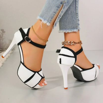 ELEGANT REAL LEATHER HEELS