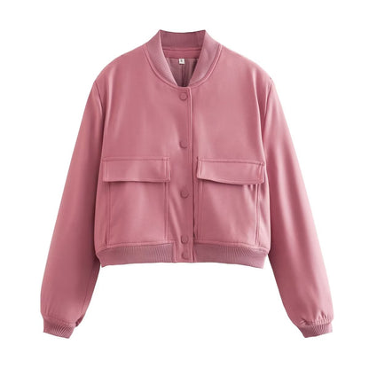 Women's Maven Cropped Bomber Jacket