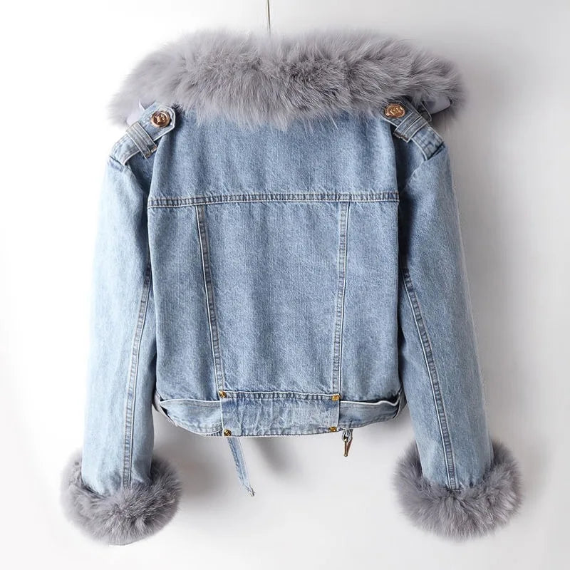 Valenti Fur Denim Jacket