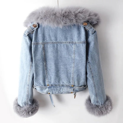 Valenti Fur Denim Jacket