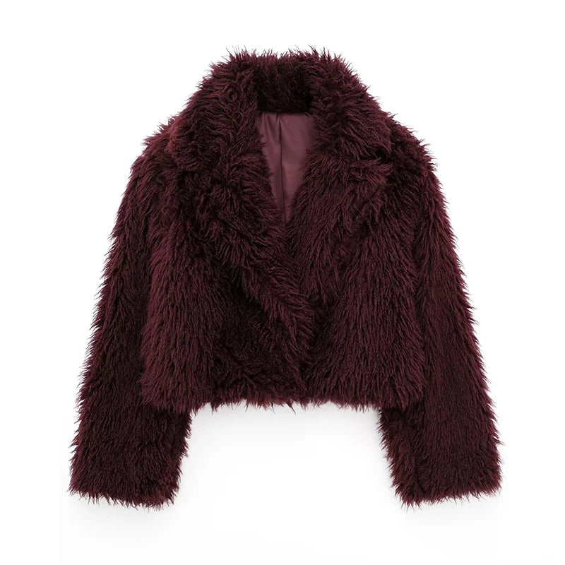 LUNA Soft Fur Effect Down Jacket