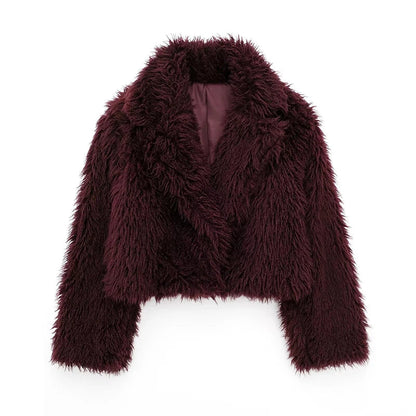 LUNA Soft Fur Effect Down Jacket