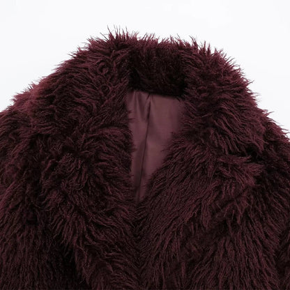 LUNA Soft Fur Effect Down Jacket