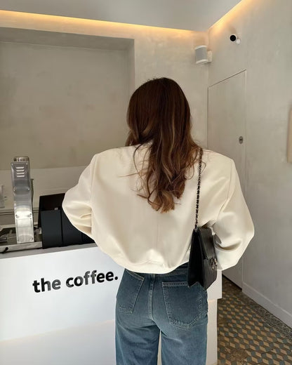 Women's Maven Cropped Bomber Jacket