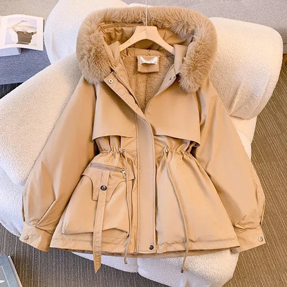 Brielle Fur Fleece Parka Jacket