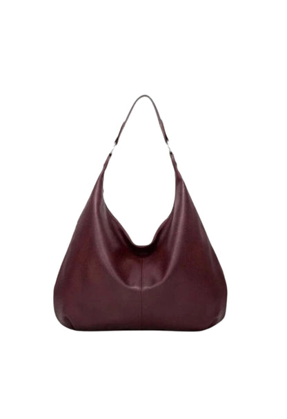 AMALFI CHARM Gray Leather Bag