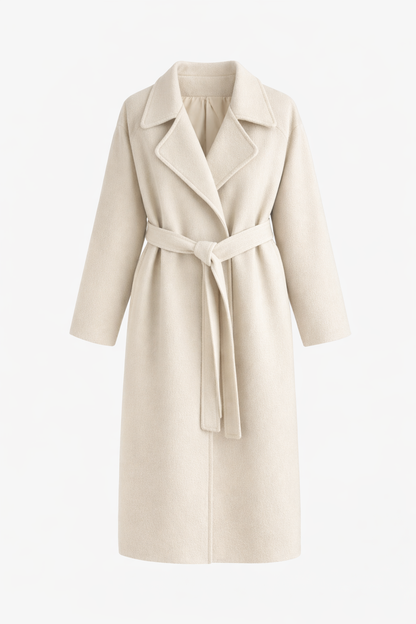 Katheryn – Elegant Belted Long Coat