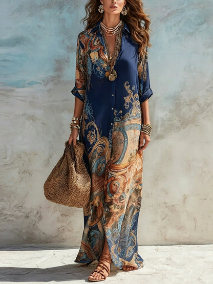 Isadora | Mediterranean Resort Maxi Dress