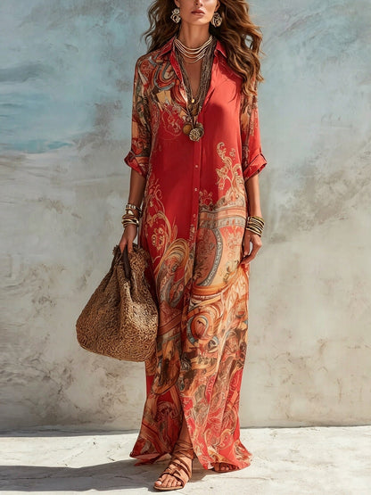 Isadora | Mediterranean Resort Maxi Dress