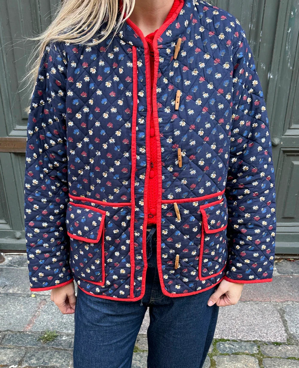 AMY'S Floran Print Patchwork Jacket