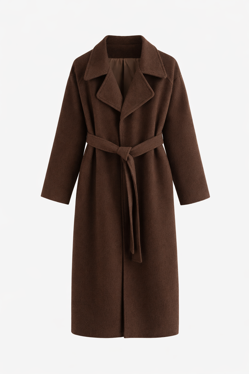 Katheryn – Elegant Belted Long Coat