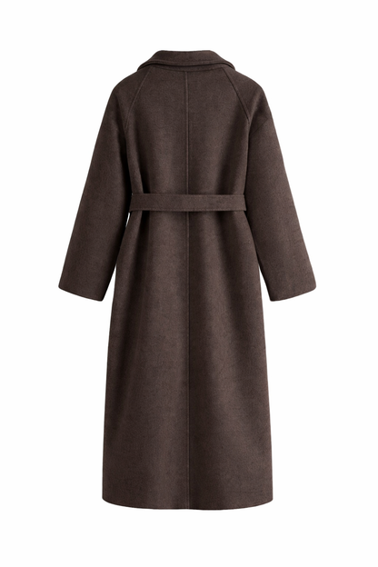 Katheryn – Elegant Belted Long Coat
