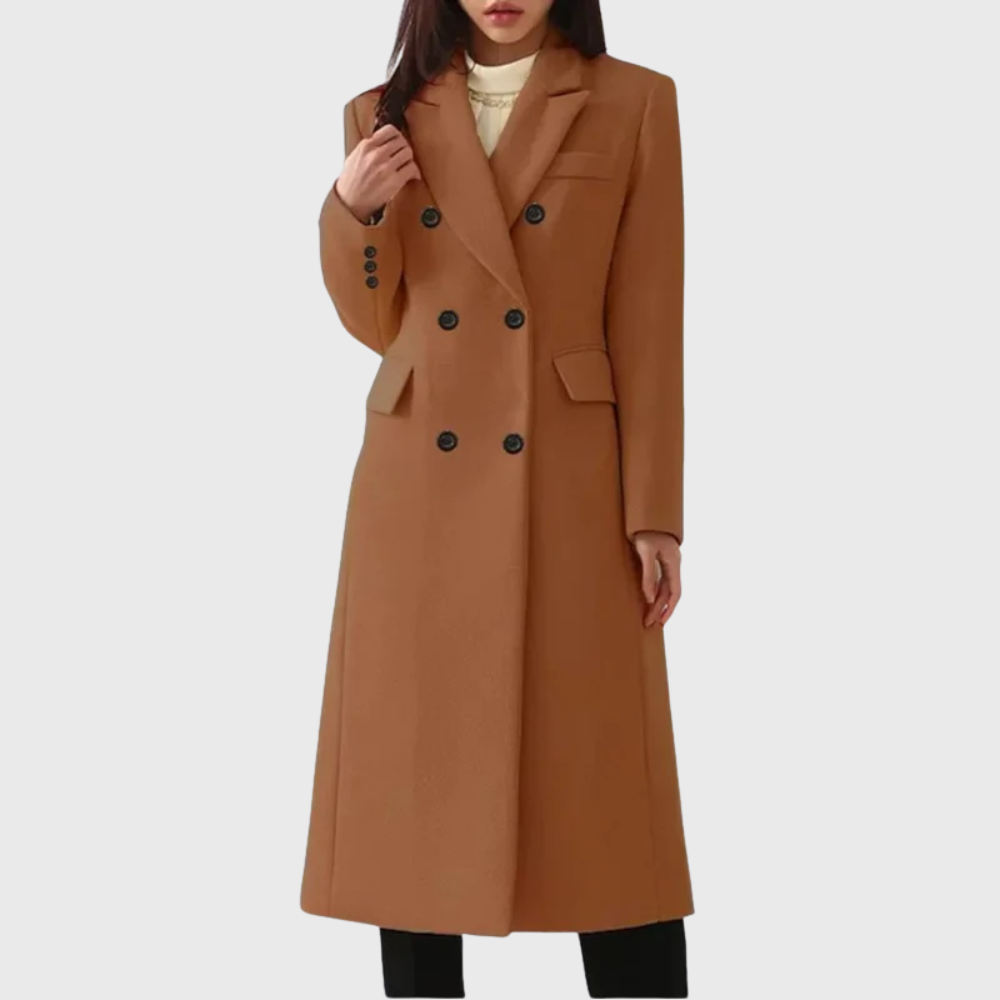 Camille | Timeless Tailored Wool-Blend Coat