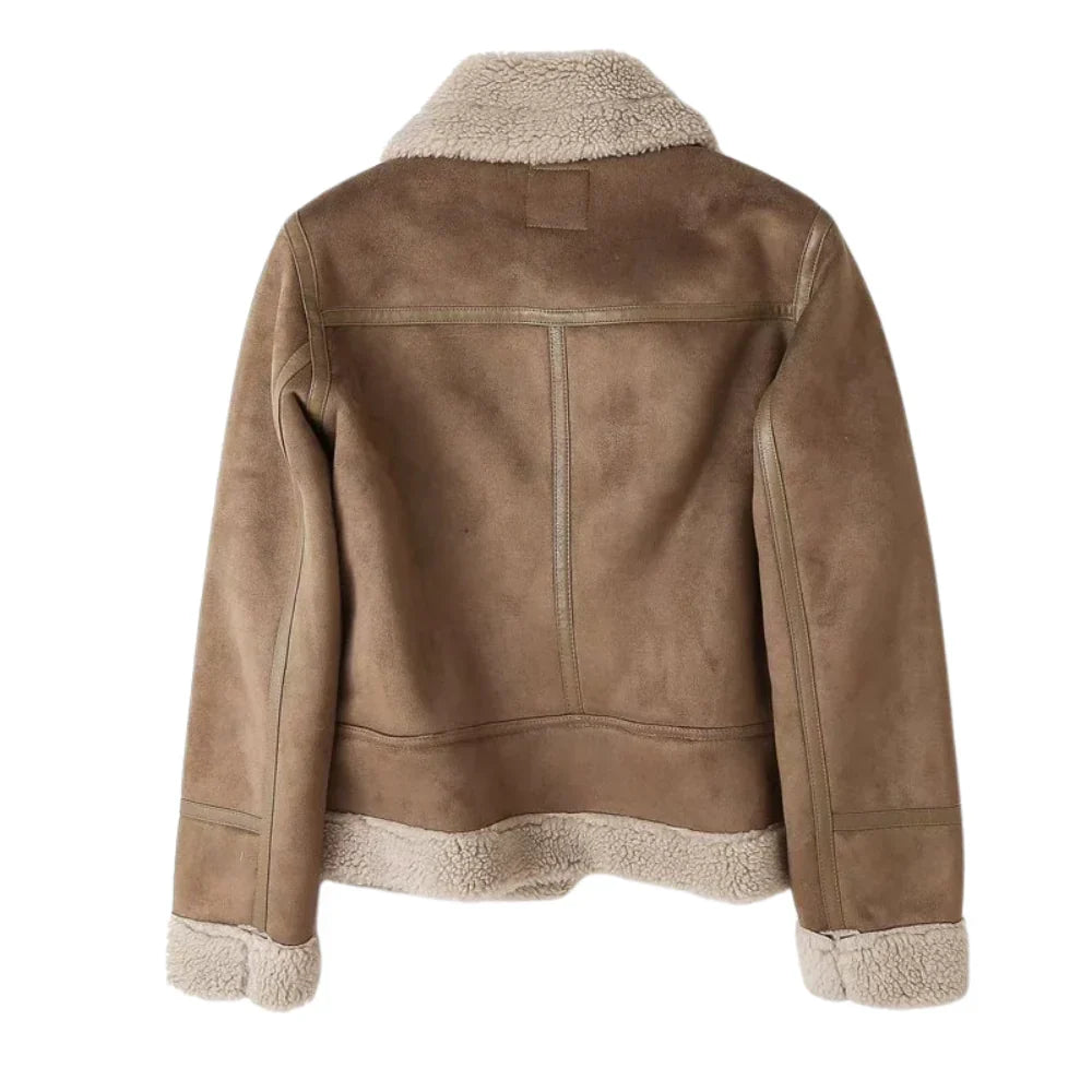 Colette Shearling Suede Jacket