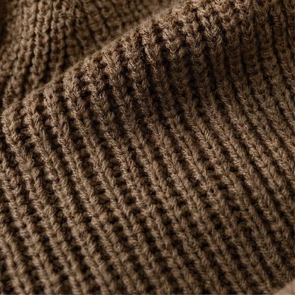 Wendy – Side-Ruched Oversized Knit Sweater