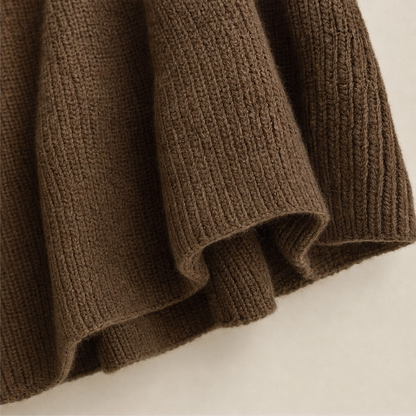 Wendy – Side-Ruched Oversized Knit Sweater