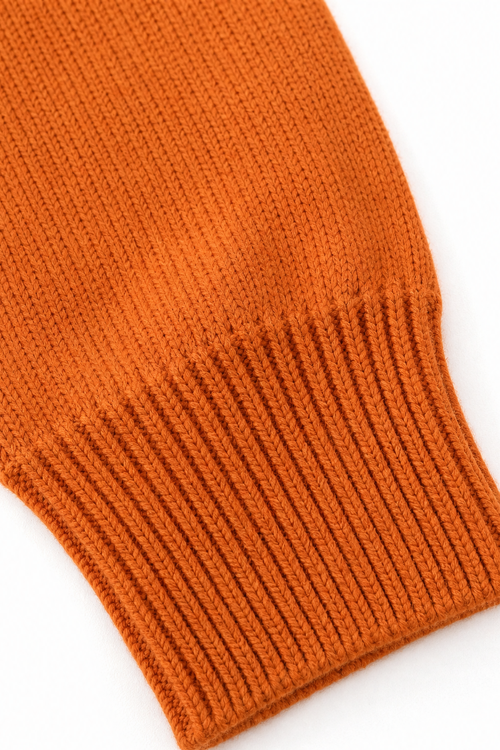 Ashley – Drawstring Hood Ribbed Knit Hoodie Pullover