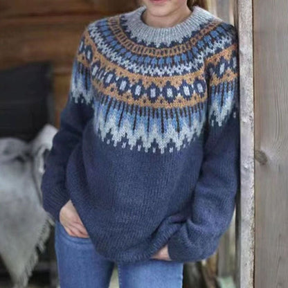 Emma | Women's Crew-Neck Long-Sleeve Oversized Sweater