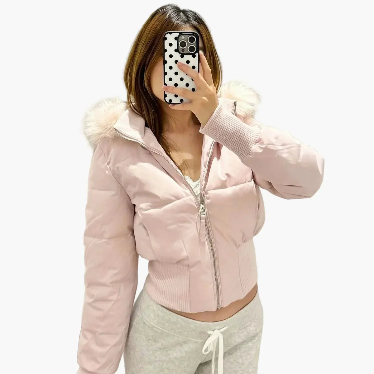 Damen Gesteppte Winterjacke | Mit Kapuze