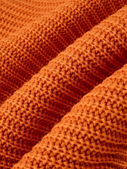 Florence | Textured Ribbed Knit Sweater with a Refined Collar