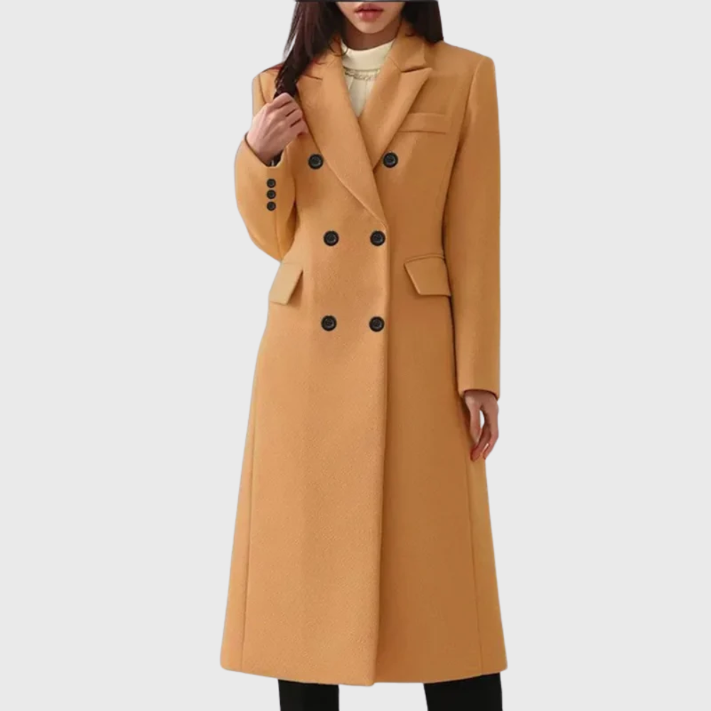 Camille | Timeless Tailored Wool-Blend Coat
