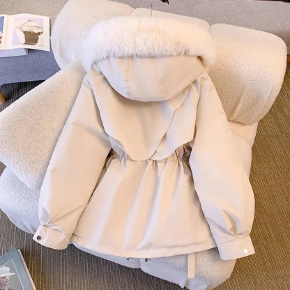 Brielle Fur Fleece Parka Jacket